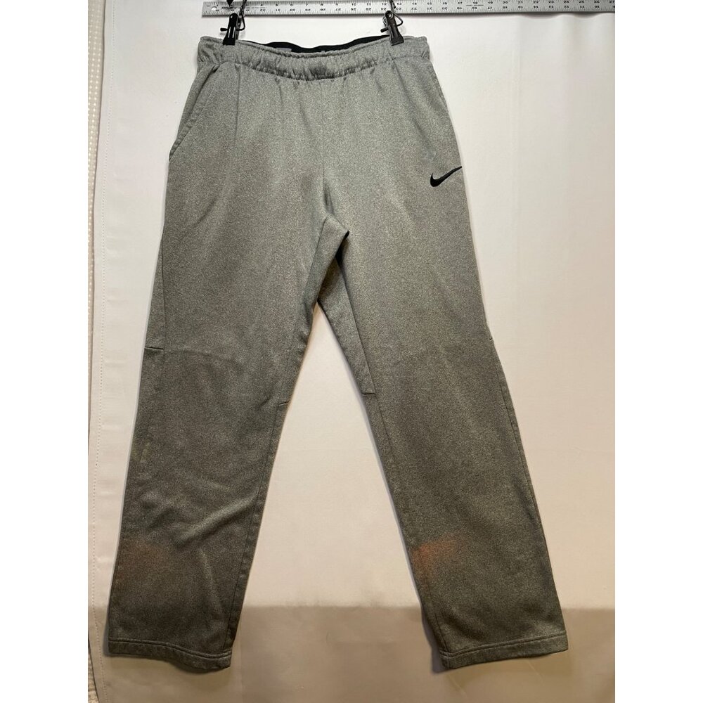 Nike sweatpants mens medium 28 x 31 pants gym training drawstrings gray work